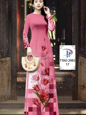 Vải Áo Dài Hoa In 3D AD TTAD2992 27